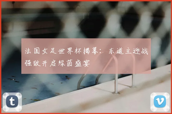 法国女足世界杯揭幕：东道主迎战强敌开启绿茵盛宴